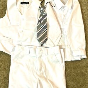 Boys, pants, vest, shirt, and tie